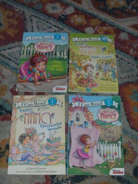4 ~ Fancy Nancy Books Colorful Charming illustrations LEVEL 1 Beginning Reading